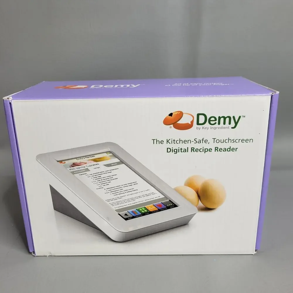 Demy: The Kitchen-Safe, Touchscreen Digital Recipe Reader by Key Ingredient